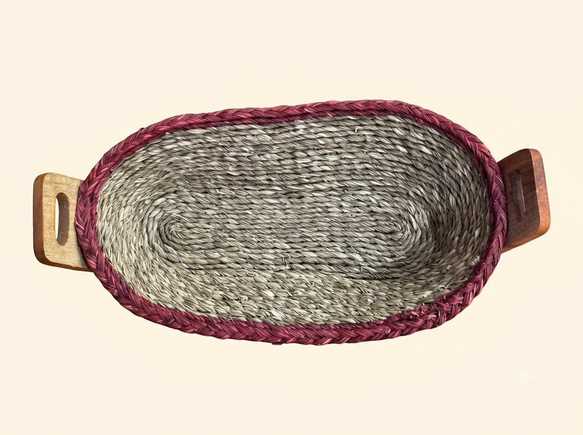 Sabai Grass Oval Bread Basket