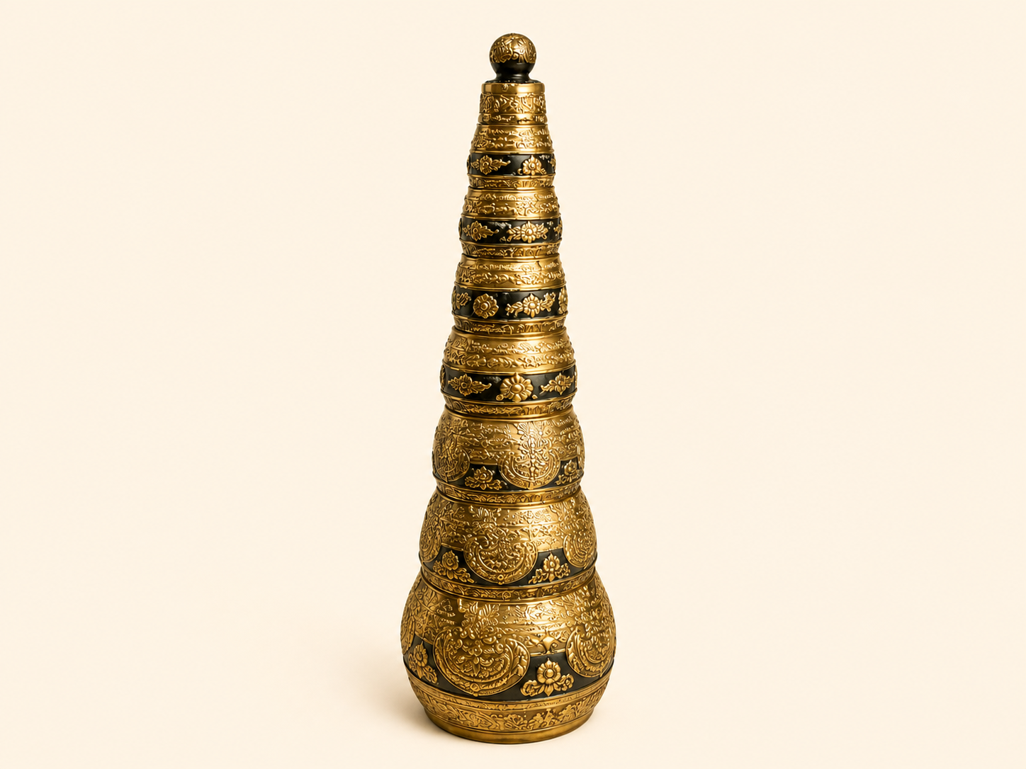 Sherpai Tower — Nested Brass Measuring Vessels