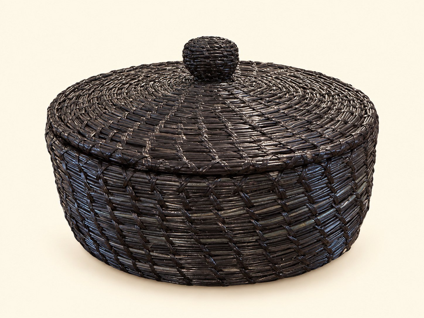 Sikki Grass Roti Box — Charcoal Black