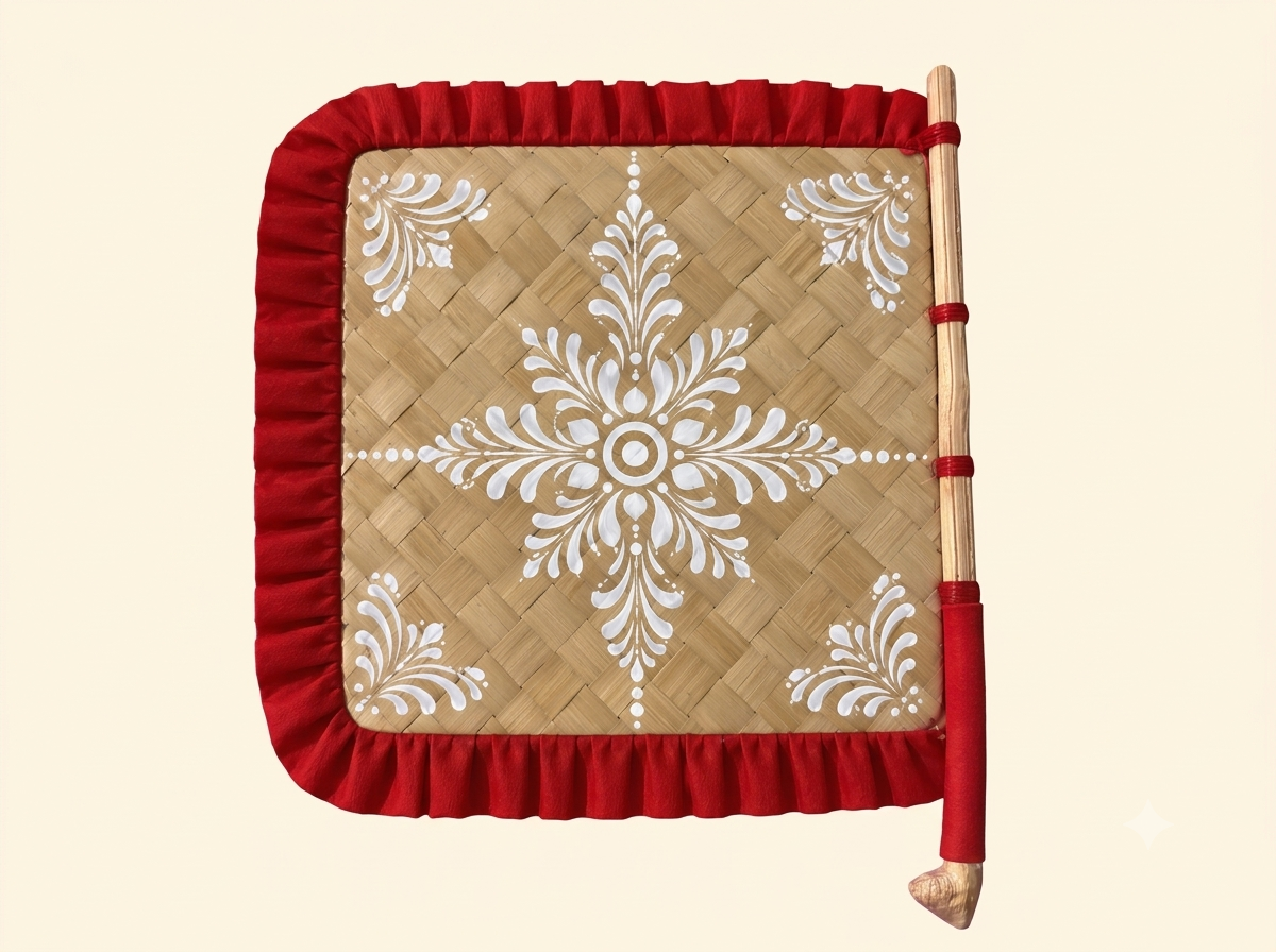 Square Bamboo Hand Fan — Alpana
